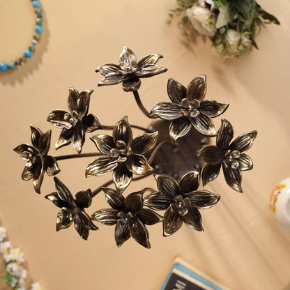 Antique Finish Brass Lotus Bouqet Table Decor