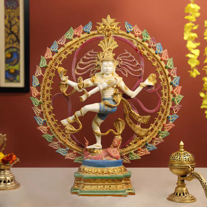 Coloured Nataraj Idol