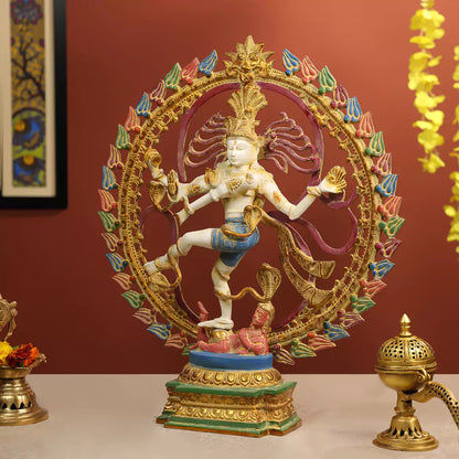 Coloured Nataraj Idol