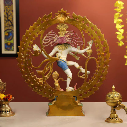 Coloured Nataraj Idol