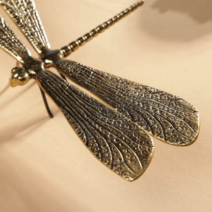 Golden Brass Dragon Fly Table Decor